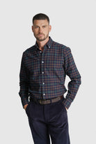 CAMISA FLANELA REGULAR FIT AZUL AO QUADRADO MR. BLUE