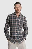CAMISA FLANELA REGULAR FIT AZUL AO QUADRADO MR. BLUE