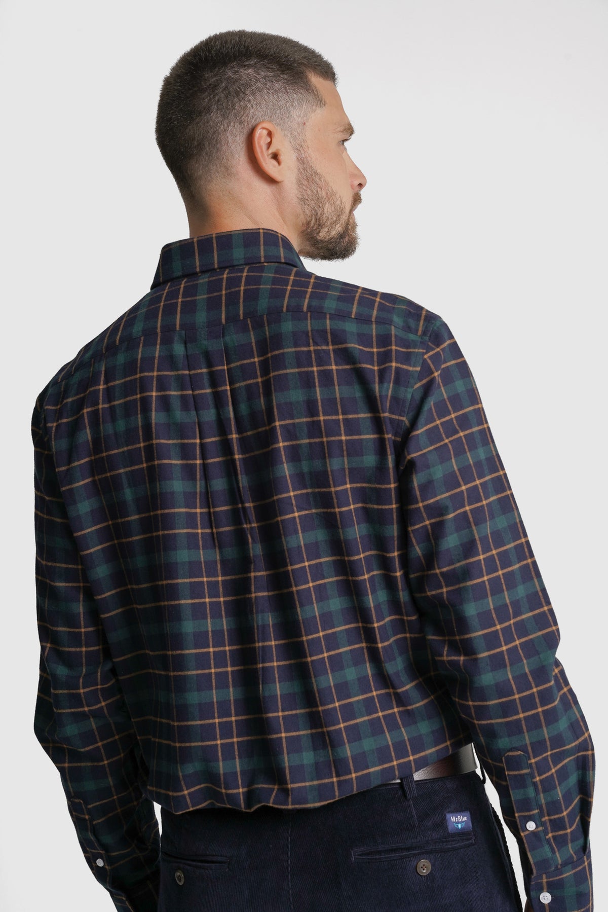 CAMISA FLANELA REGULAR FIT AZUL AO QUADRADO MR. BLUE
