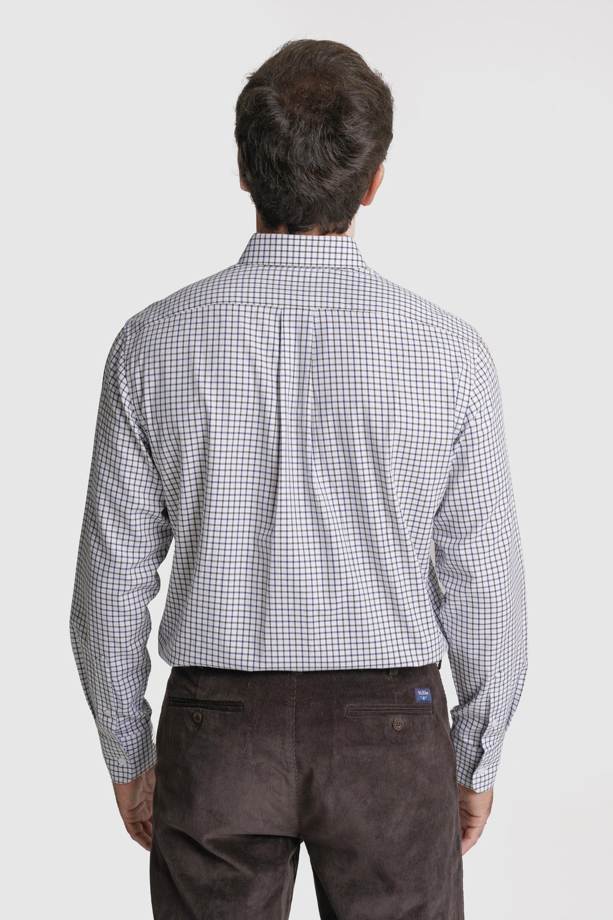 CAMISA TWILL REGULAR FIT CASTANHA AO QUADRADO MR. BLUE