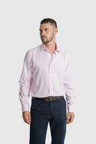CAMISA DOBBY CLASSIC FIT ROSA LISA MR. BLUE