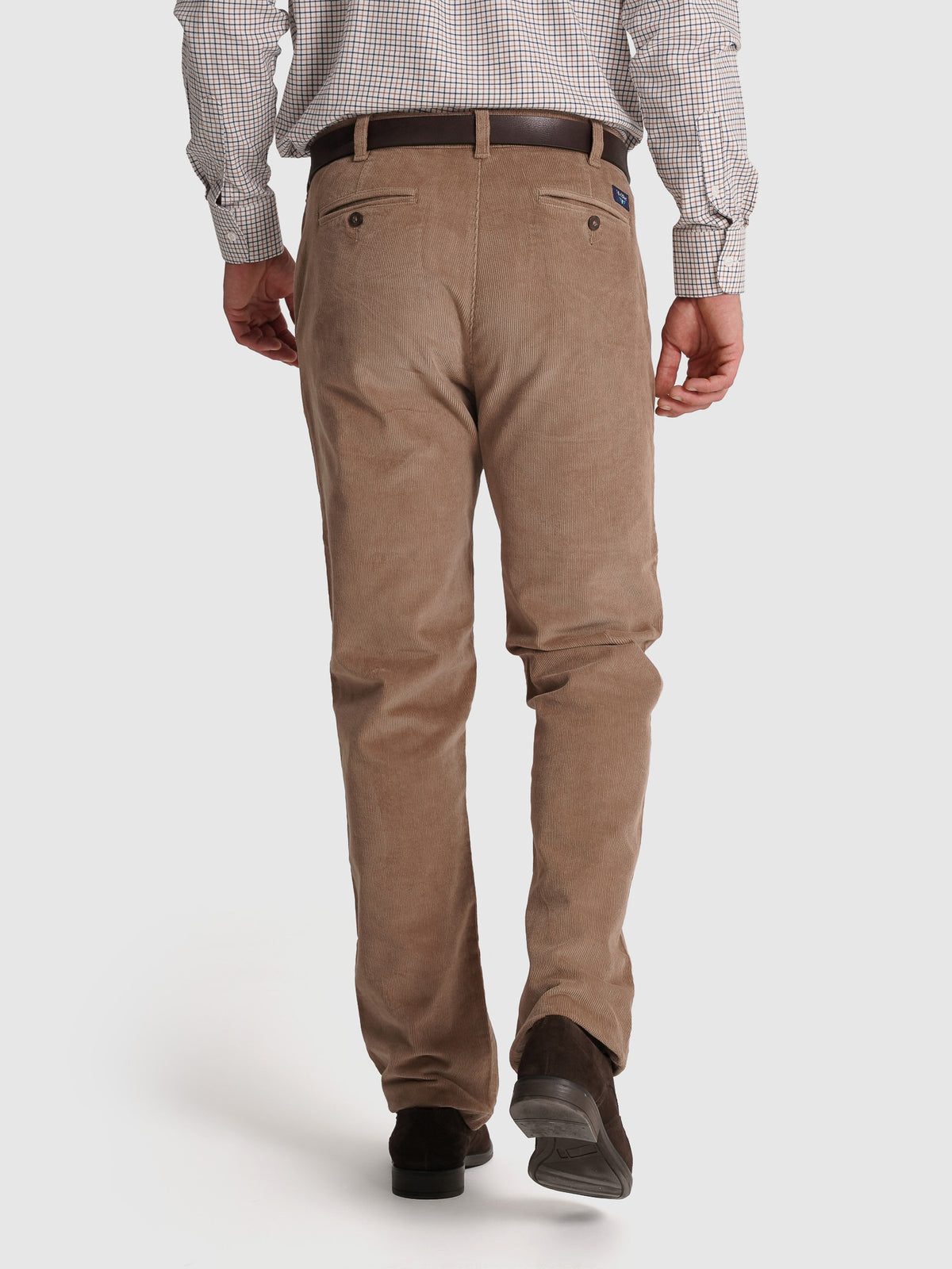 CALÇAS ALGODÃO CLASSIC FIT CAMEL LISAS MR. BLUE