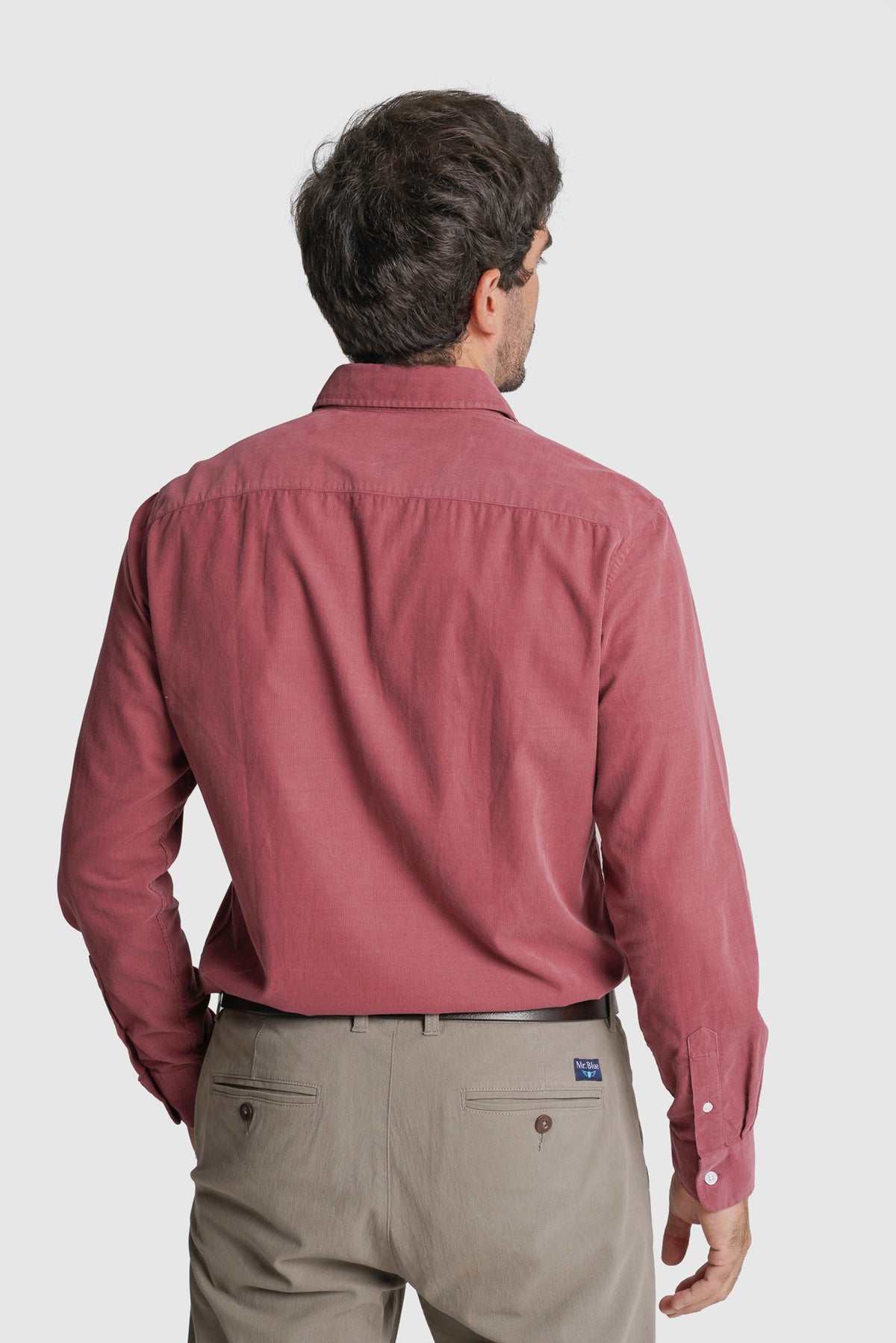 CAMISA BOMBAZINE TAILORED FIT ROSA LISA MR. BLUE