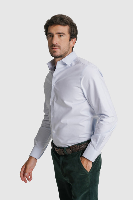 CAMISA OXFORD SLIM FIT AZUL LISA MR. BLUE