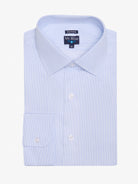 CAMISA ALGODÃO CLASSIC FIT AZUL ÀS RISCAS MR. BLUE