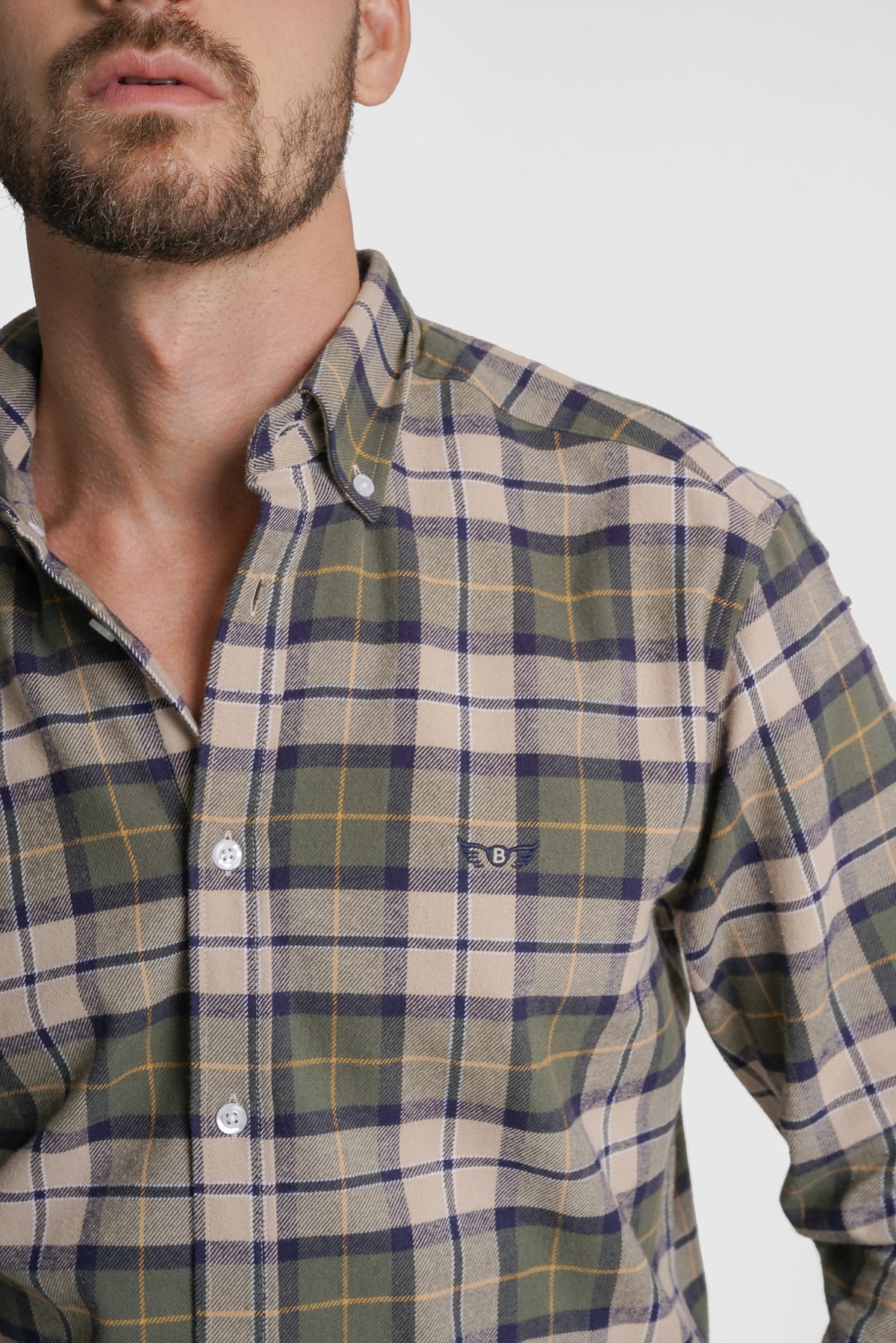 CAMISA FLANELA REGULAR FIT AZUL AO QUADRADO MR. BLUE