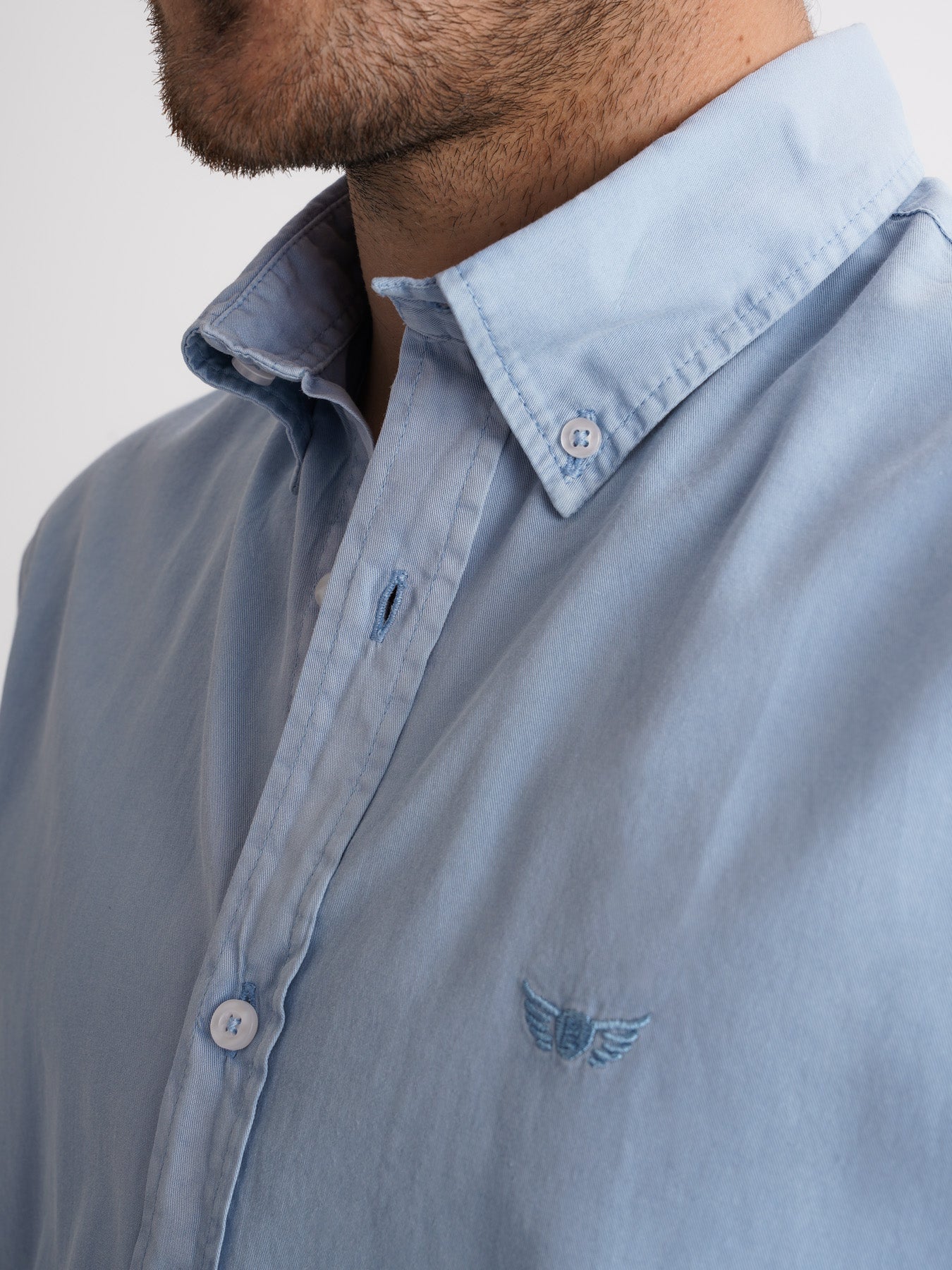 Mr. Blue Regular Fit Twill Shirt
