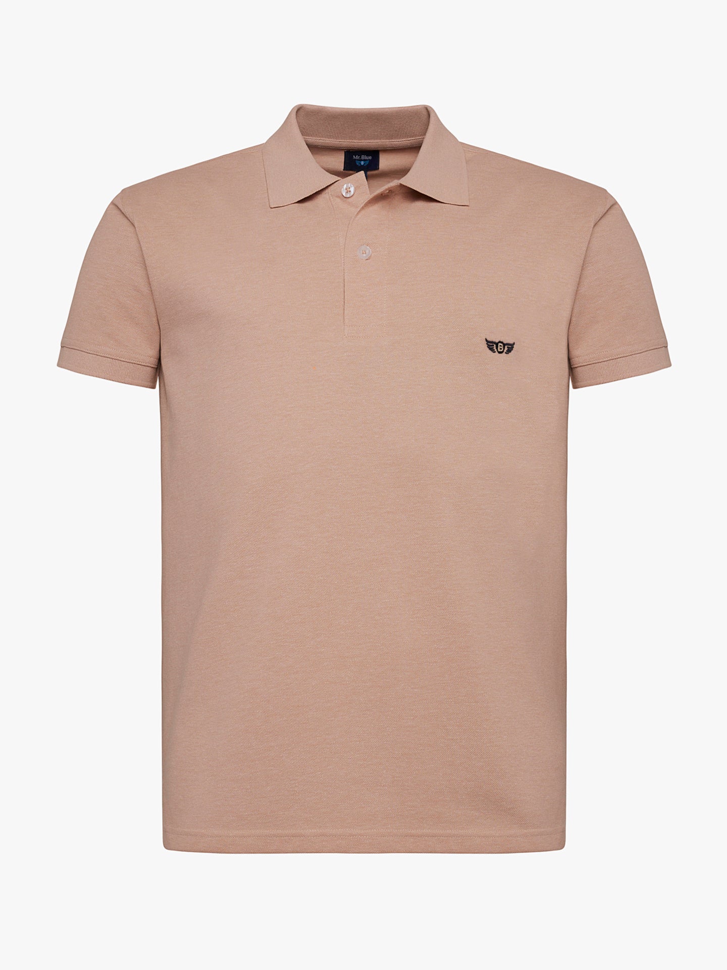 Polo Regular Fit Piquet Beige Mr. Blue