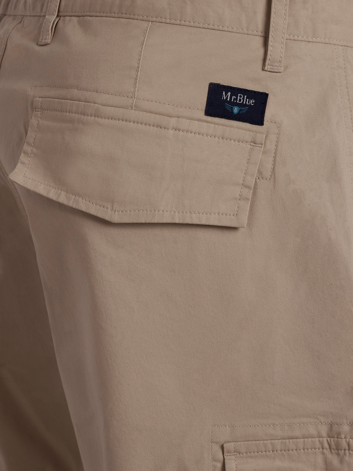 Pantalón corto Mr. Blue beige de corte regular