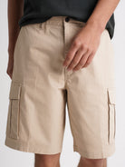 Pantalón corto Mr. Blue beige de corte regular