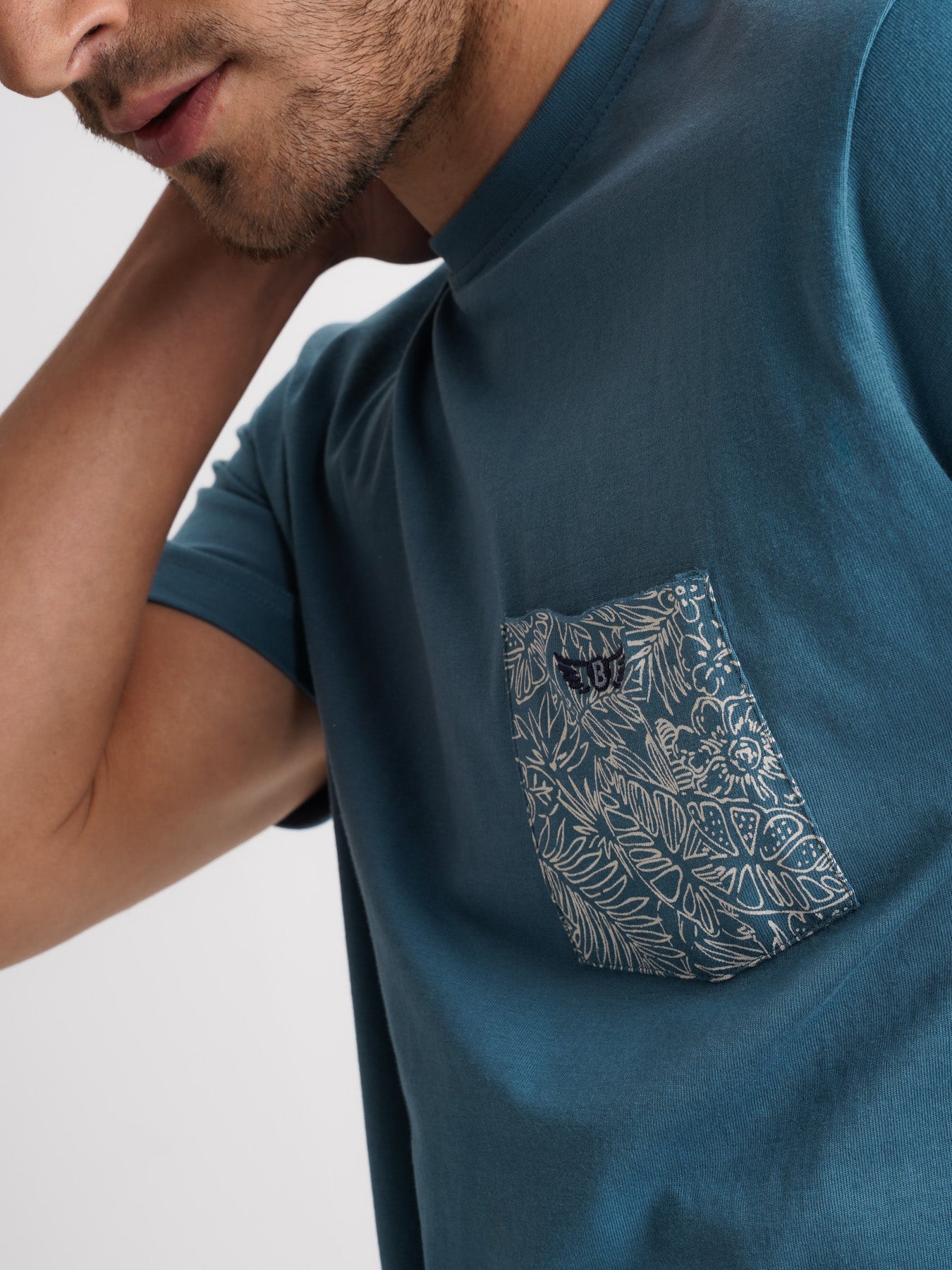 Mr. Blue 100% Cotton Blue T-Shirt