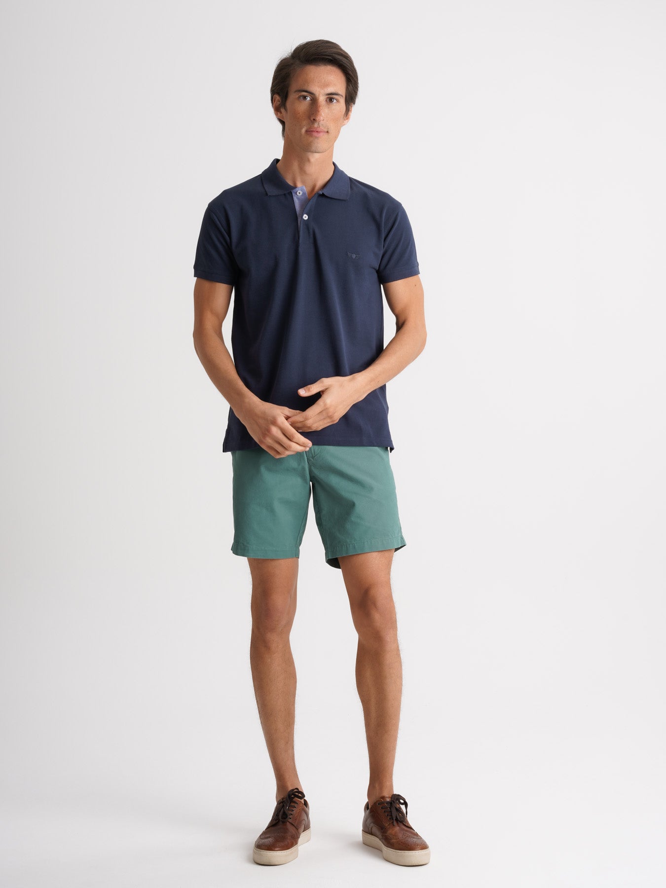 Polo de piqué de corte estándar de Mr. Blue