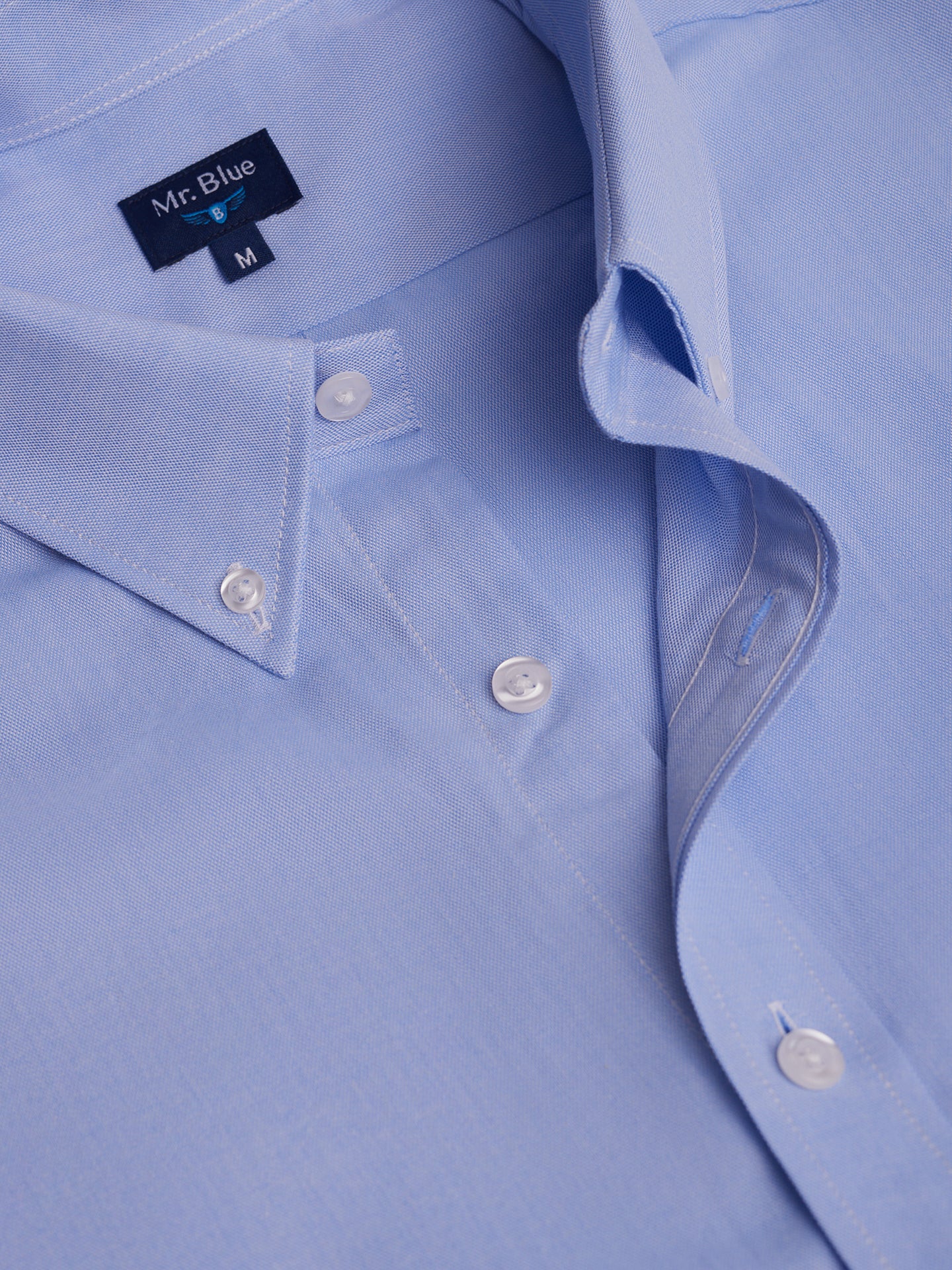 Mr. Blue Regular Fit Oxford Blue Shirt