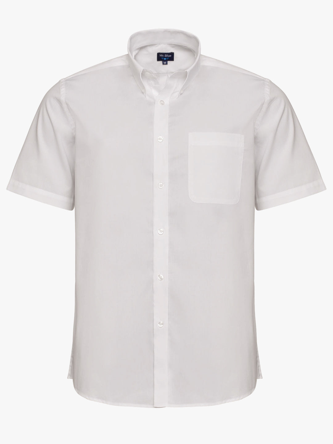 Regular Fit White Poplin Shirt Mr. Blue