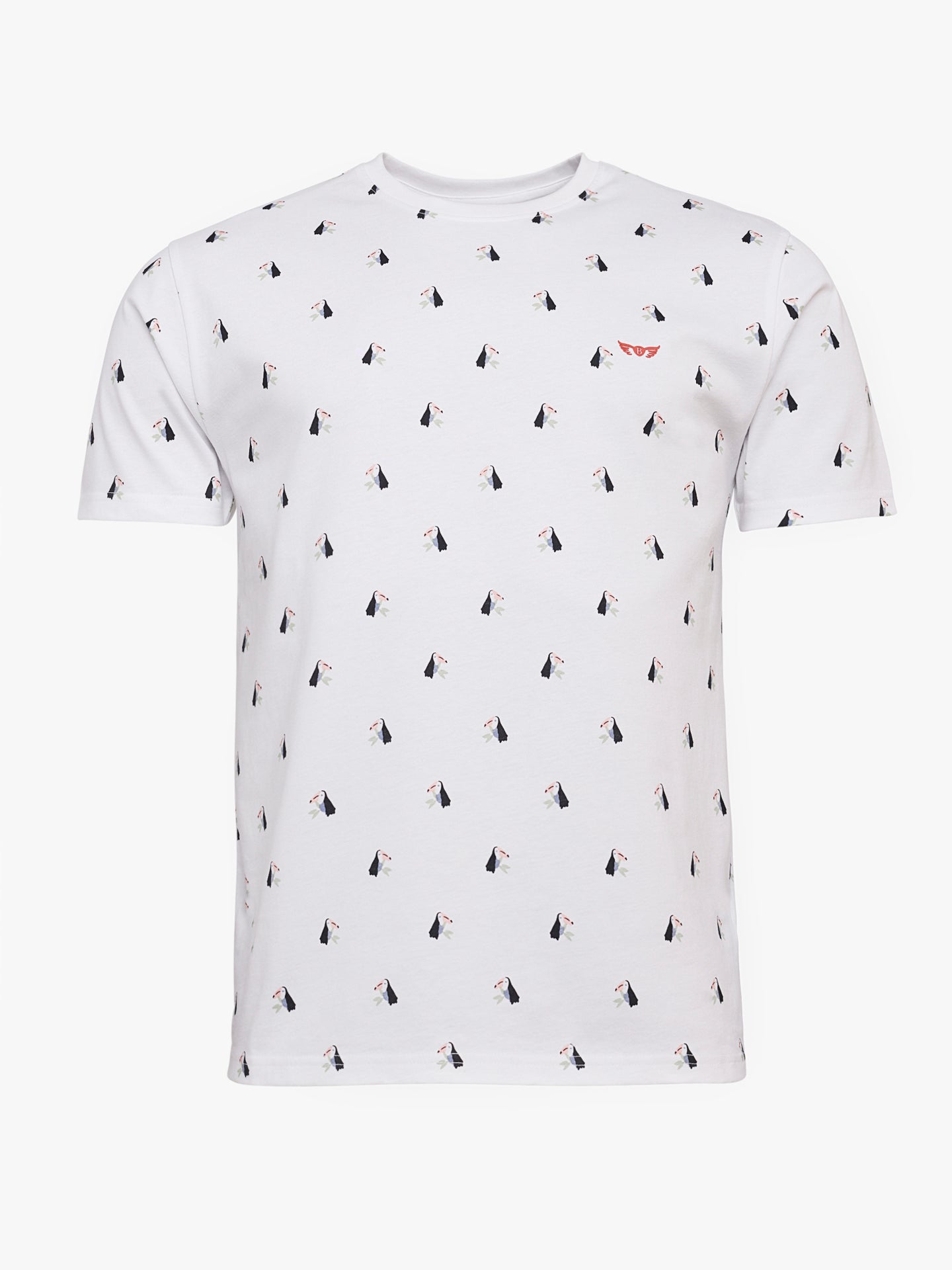 Mr. Blue 100% White Cotton T-Shirt