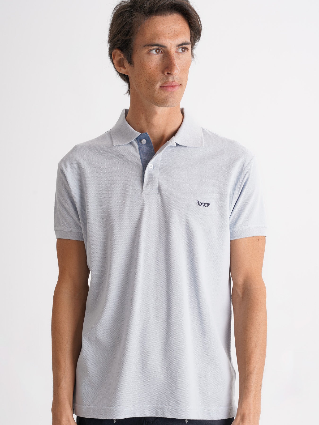 Polo Regular Fit Piquet Azul Mr. Blue