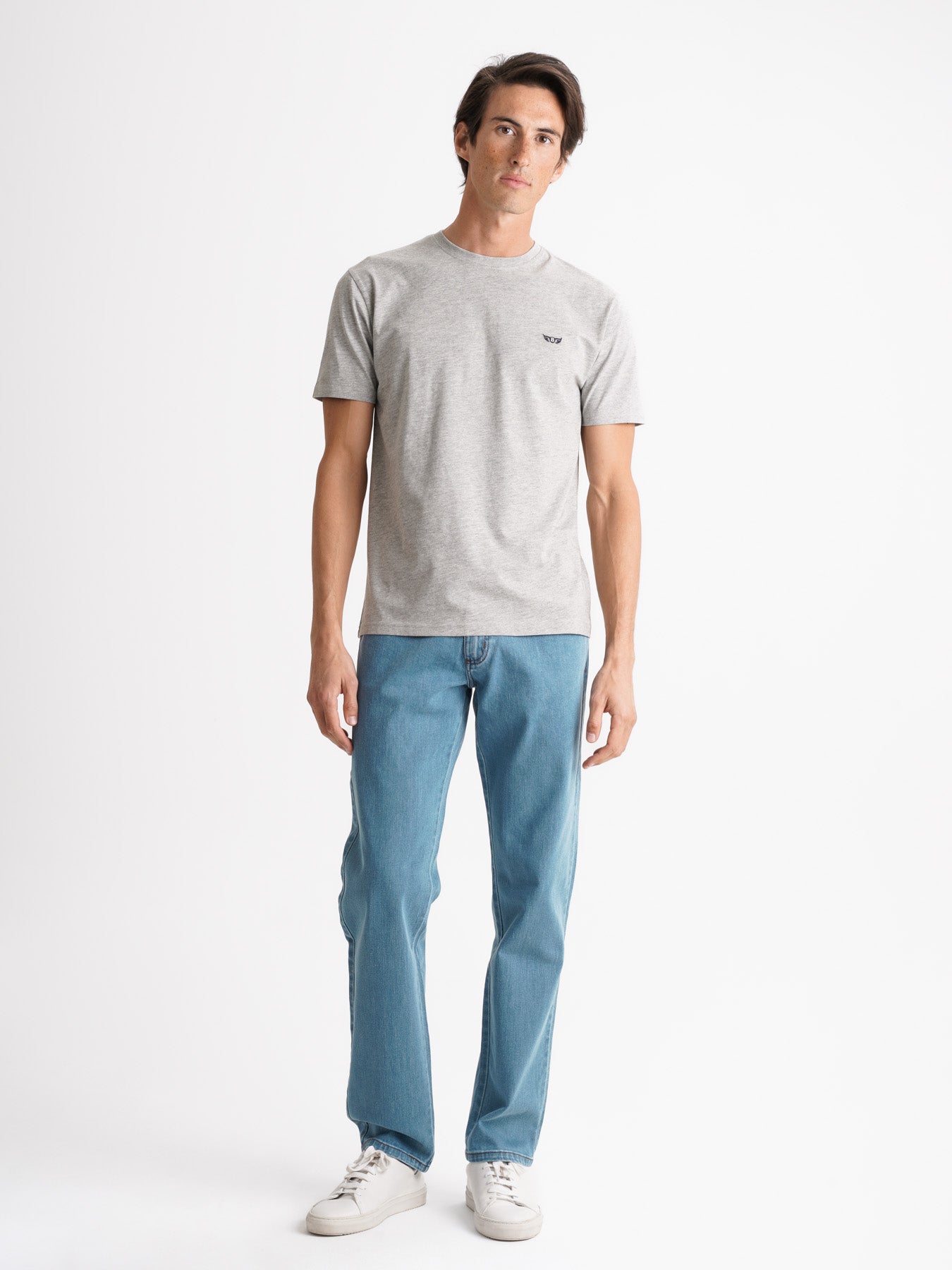 Camiseta Mr. Blue 100% Algodón Gris