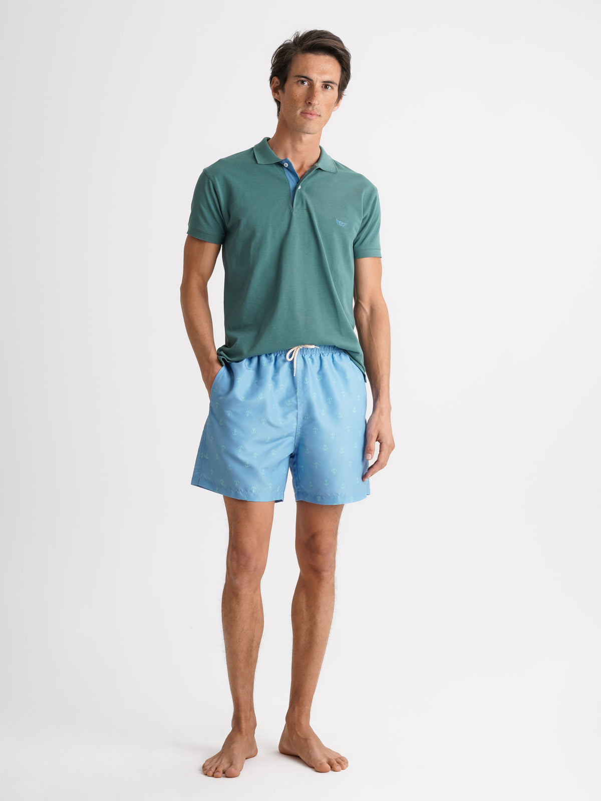 Mr. Blue Regular Fit Piquet Polo Shirt