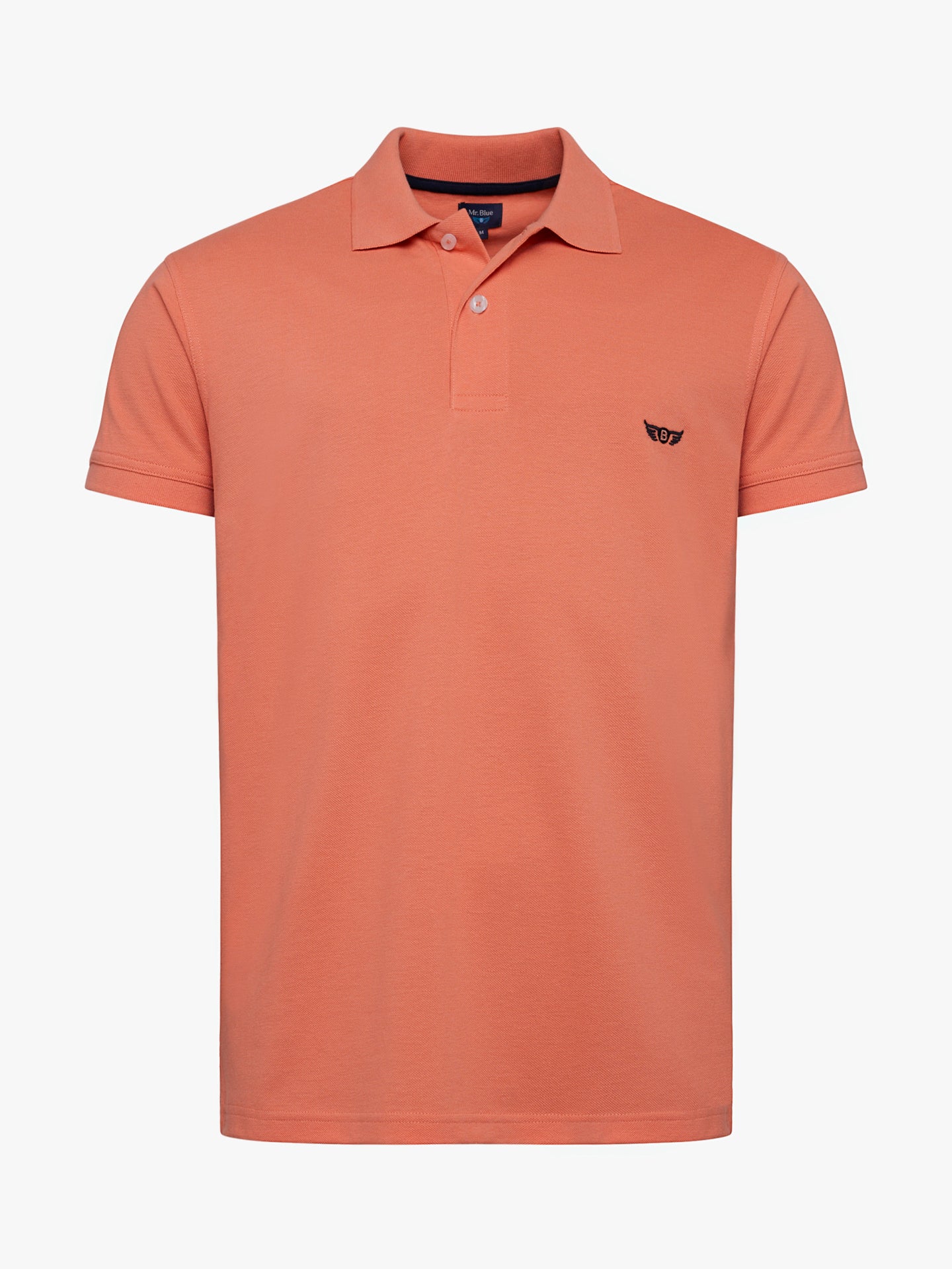 Polo de piquet naranja de corte estándar de Mr. Blue