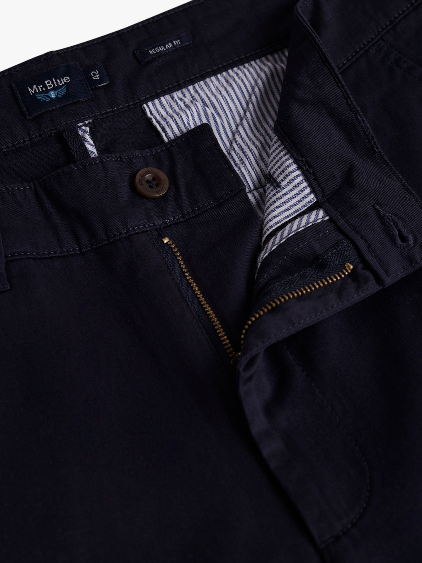 Pantalones cortos azules de corte regular Mr. Blue