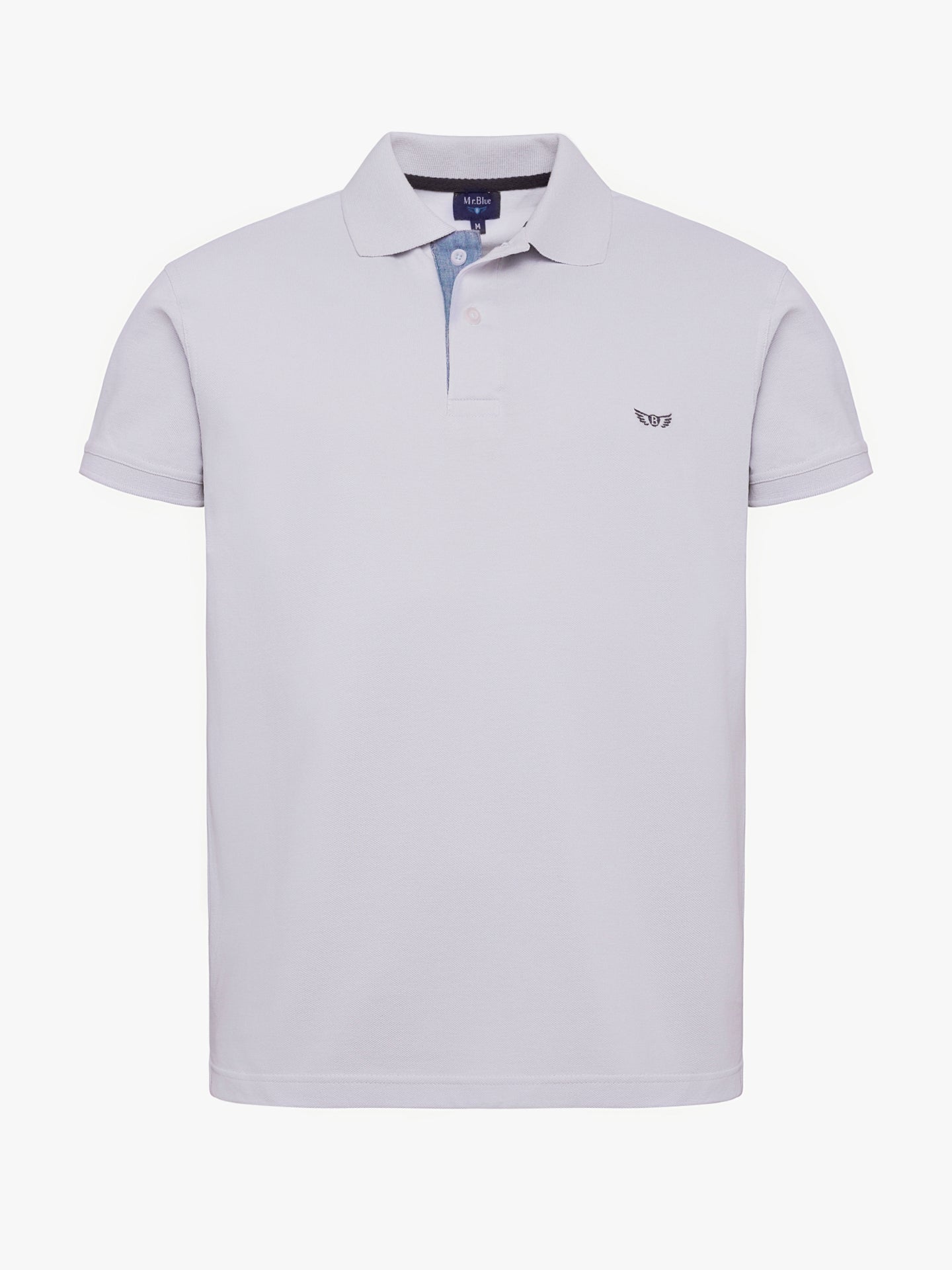 Polo Regular Fit Piquet Azul Mr. Blue