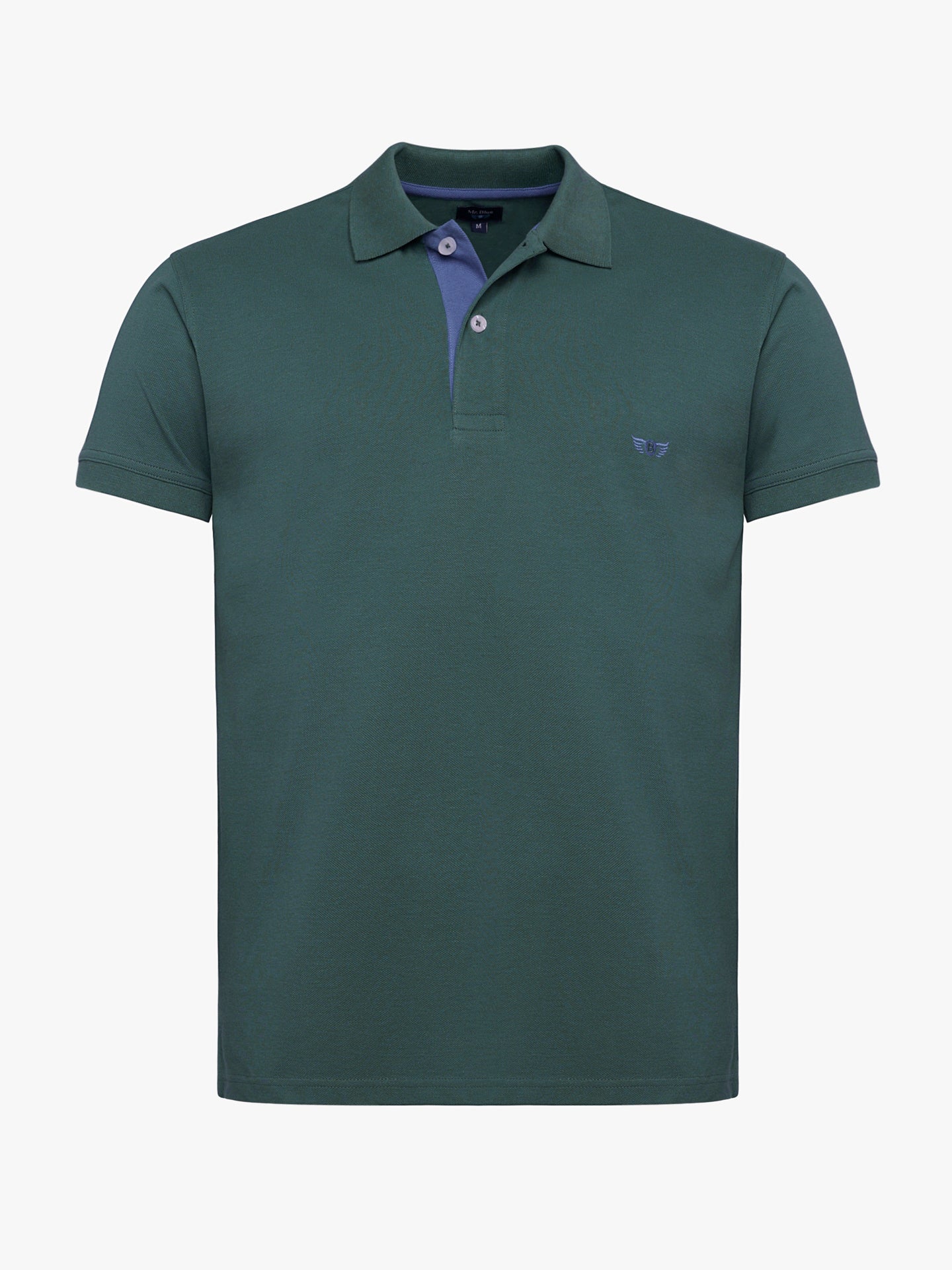 Polo Regular Fit Piquet Azul Mr. Blue