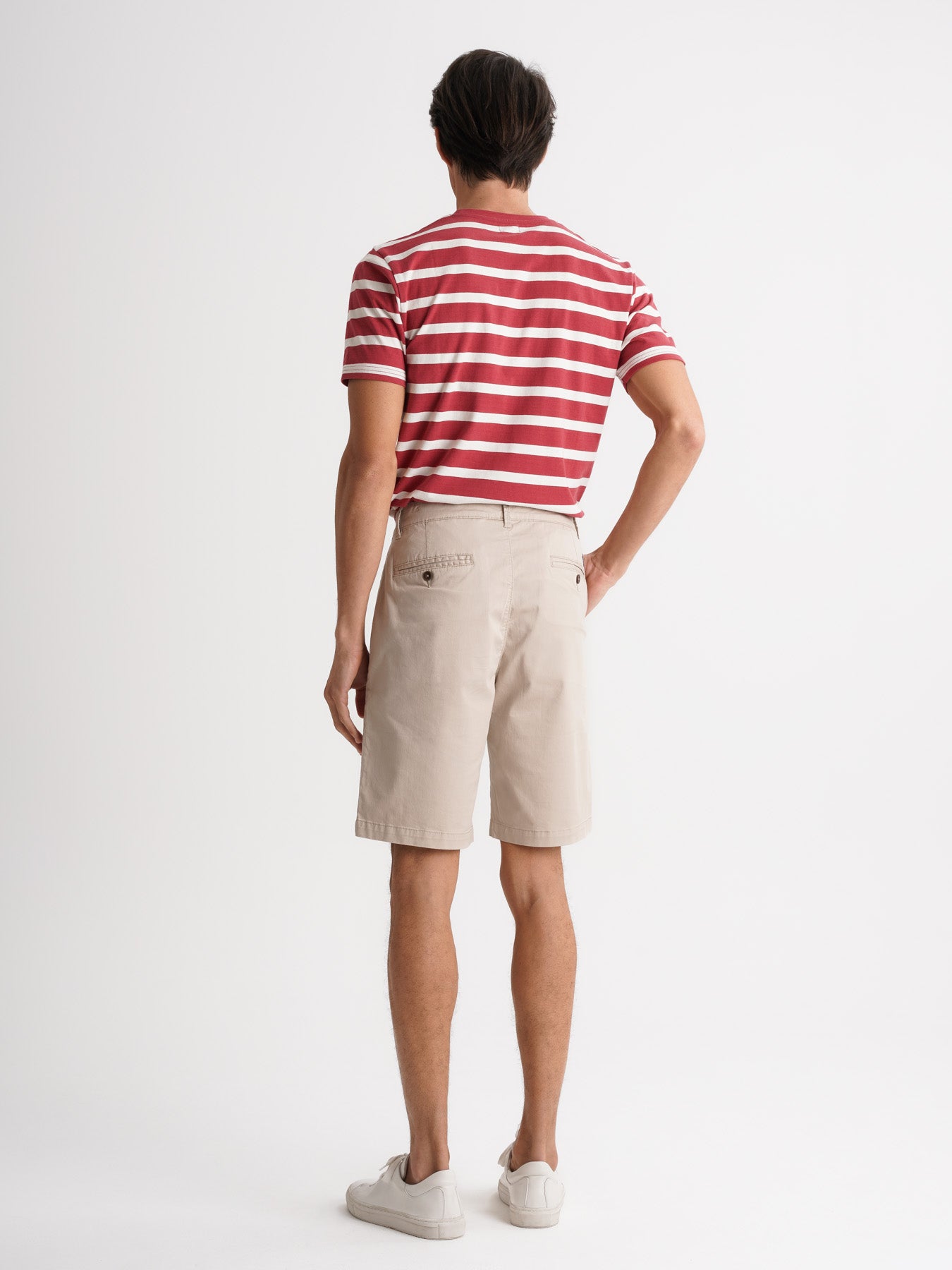 Pantalón corto Mr. Blue beige de corte regular