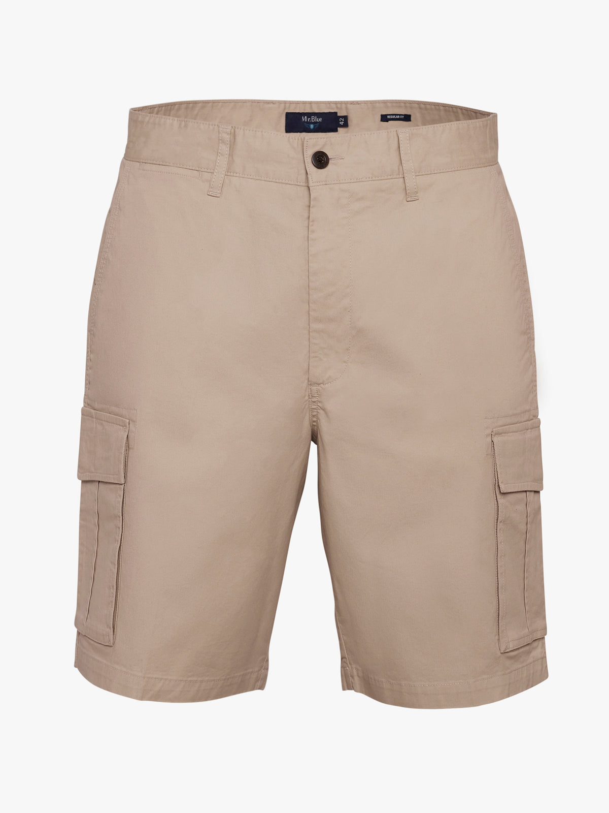 Pantalón corto Mr. Blue beige de corte regular