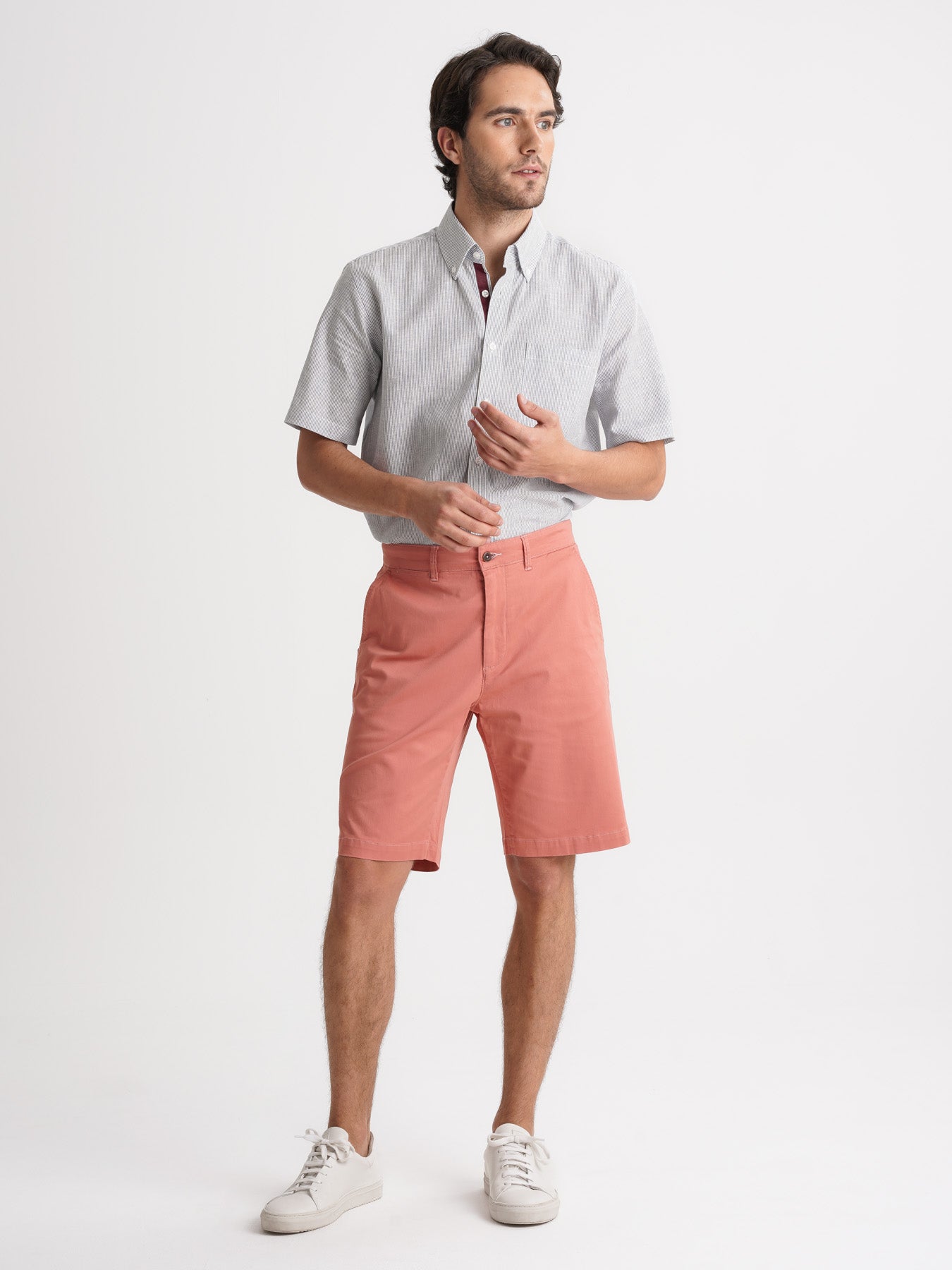 Pantalón corto Mr. Blue rosa de corte regular
