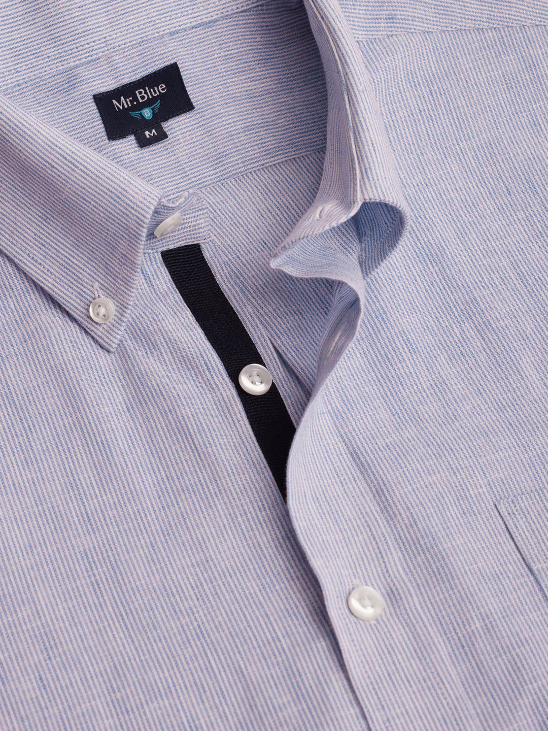 Regular Fit Blue Linen Shirt Mr. Blue