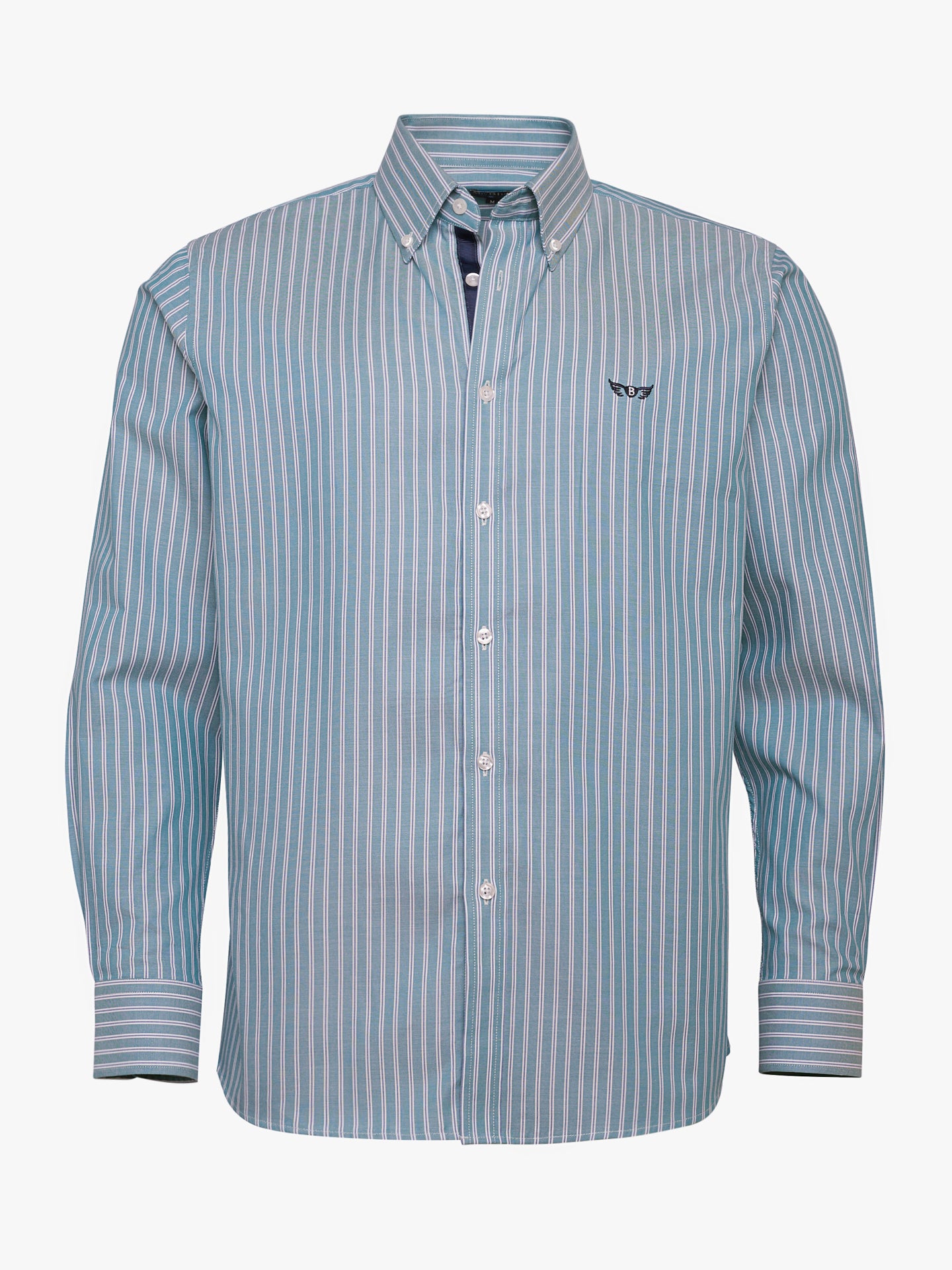 Camisa azul Oxford de corte estándar de Mr. Blue