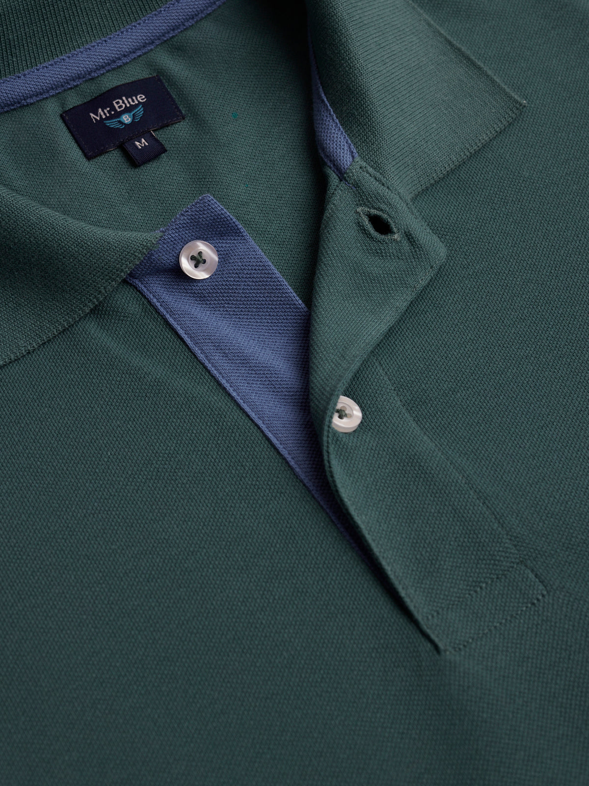 Mr. Blue Regular Fit Piquet Polo Shirt