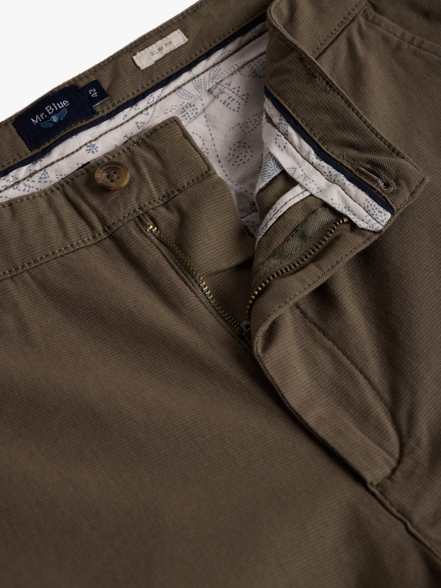 Mr. Blue Slim Fit Blue Chinos