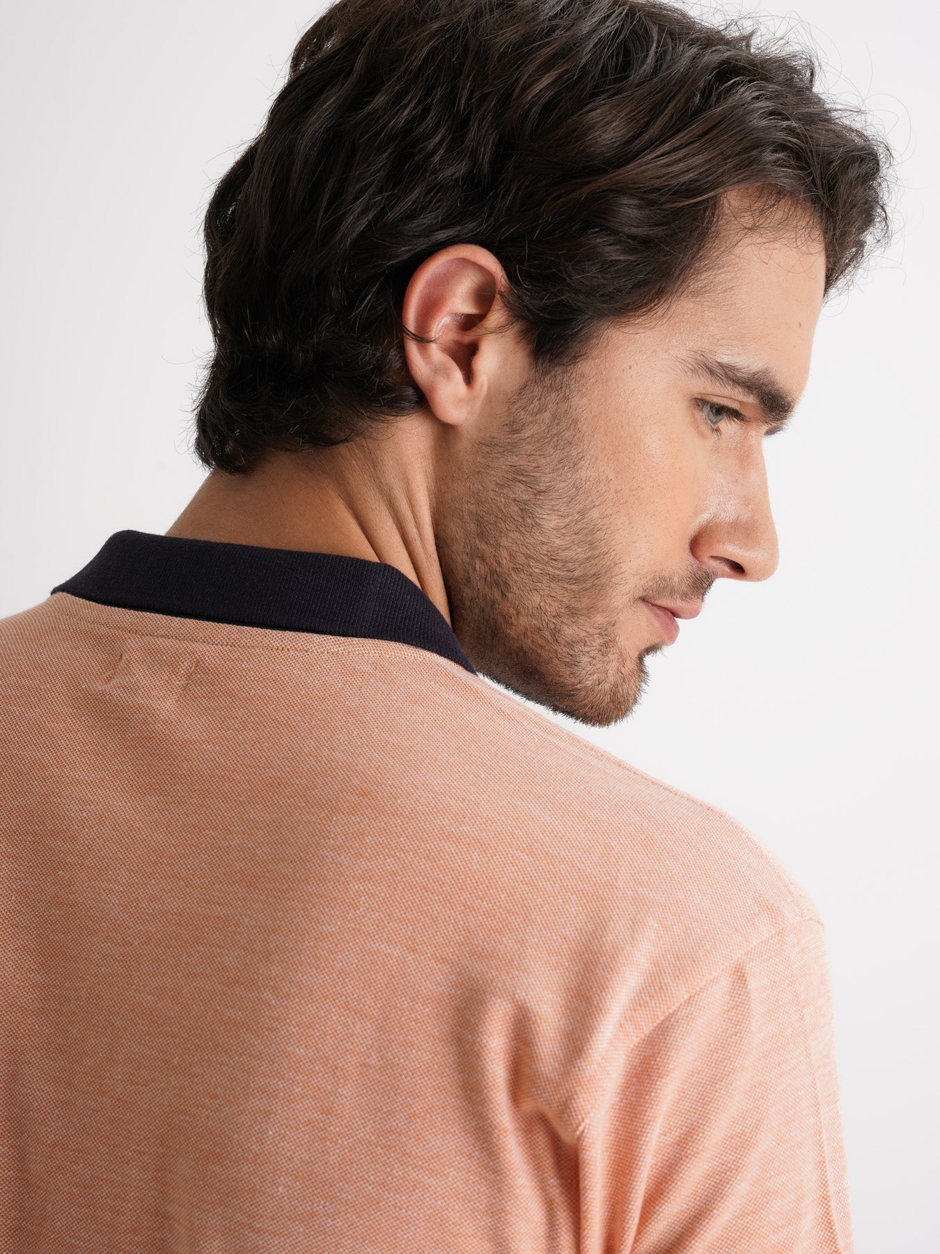 Polo de piquet naranja de corte estándar de Mr. Blue